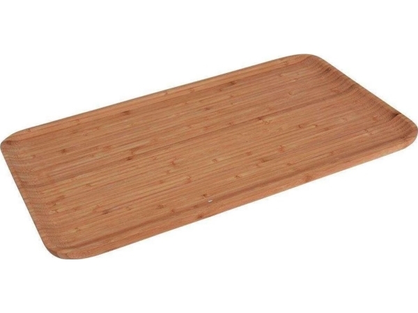 Excellent Houseware Bambus Træplade Rektangulær Bakkefad 44x25 Cm