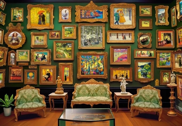 Castor Puzzle 1000 Elemente Kunstgalerie Bilder An Der Wand