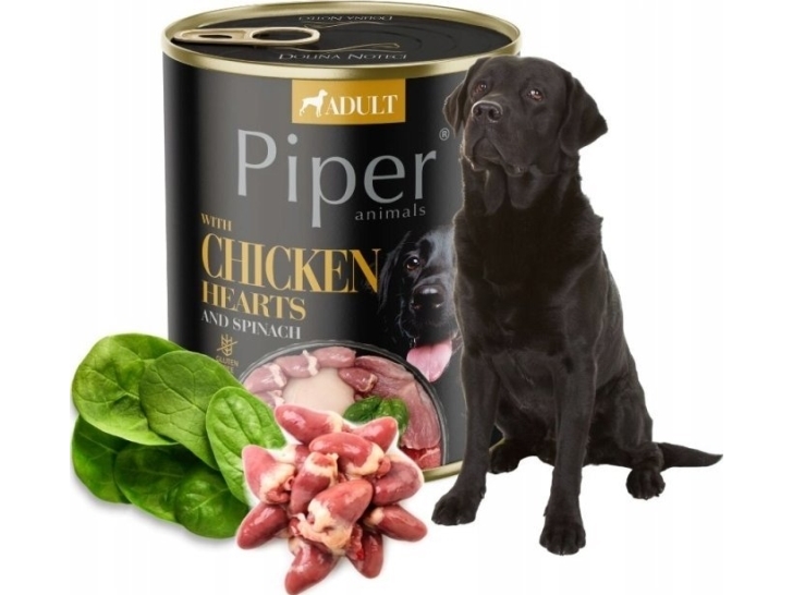 Dolina Noteci Dolina Noteci Piper Kycklinghjärtan och spenat 800g | Sällskapsdjur - Hund - - Blöt hundmat | GameStuff
