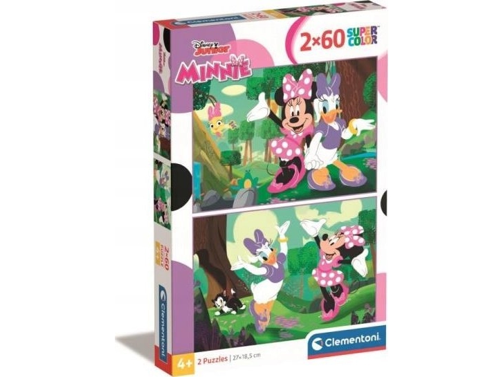 Clementoni Puzzle Supercolor Minnie Mouse 2X60 Elementów (24815)