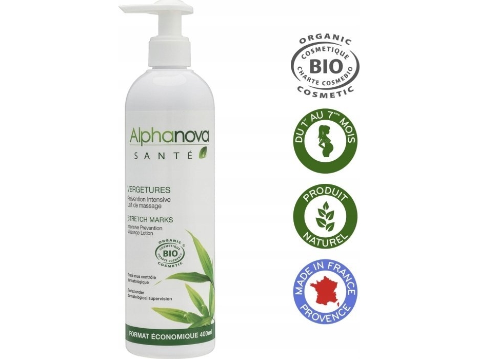 Alphanova Sante Alphanova Sante, Dehnungsstreifen Creme, Pumpflasche, 400Ml
