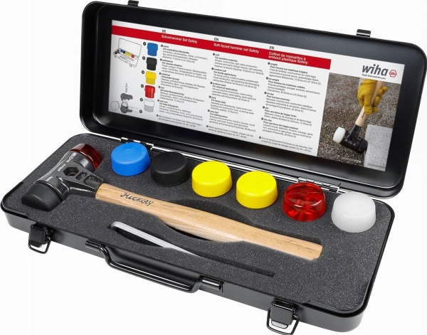 Un-Hammer Mit Weicher Schlagfläche, Safety-Set, 8-Teilig, Koffer