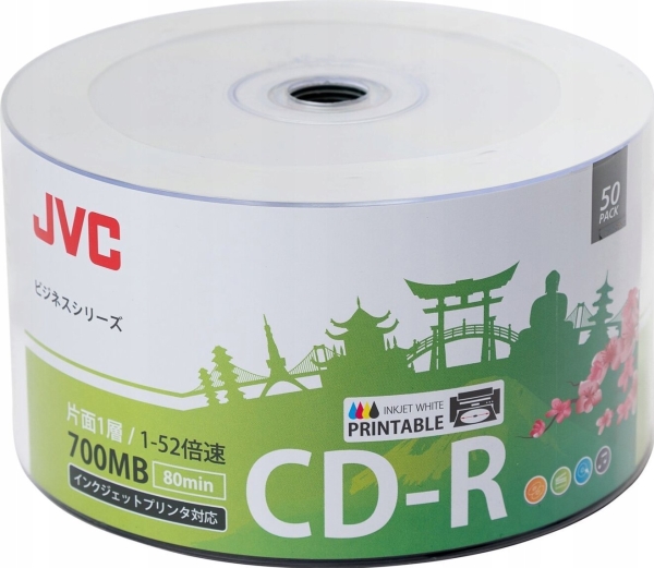 JVC CD-R 700 MB 52x 50 kopior (JVC50P) | Datorkomponenter - Hårddisk & Lagring - Lagringsmedia | GameStuff
