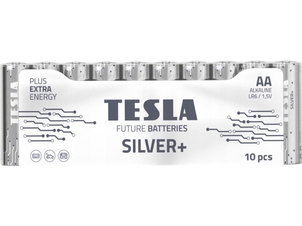 Tesla Tesla Silver Alkaline-Batterier Aa (Lr06, Blyant, Krympepatron) 10 Stk