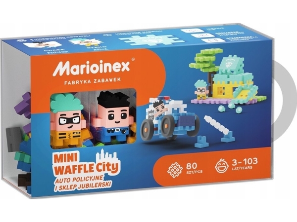 Marioinex Waffel-Mini-Bausteine - Polizeiwagen &Amp Schmuckladen