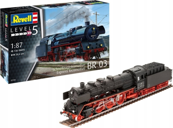 Revell 02166 Schnellzuglokomotive Br03 Lokomotive Bausatz 1:87 (02166)
