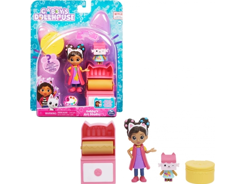 Gabby''s Dollhouse Cat-Tivity Set, Art Studio - Bastel Und Kunst Set Mit Gabby Und Baby Box, 3 Jahr(E), Mehrfarbig