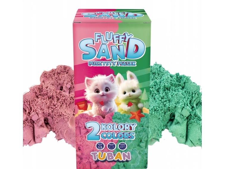Tuban Fluffy Sand - Rosa Und Grün