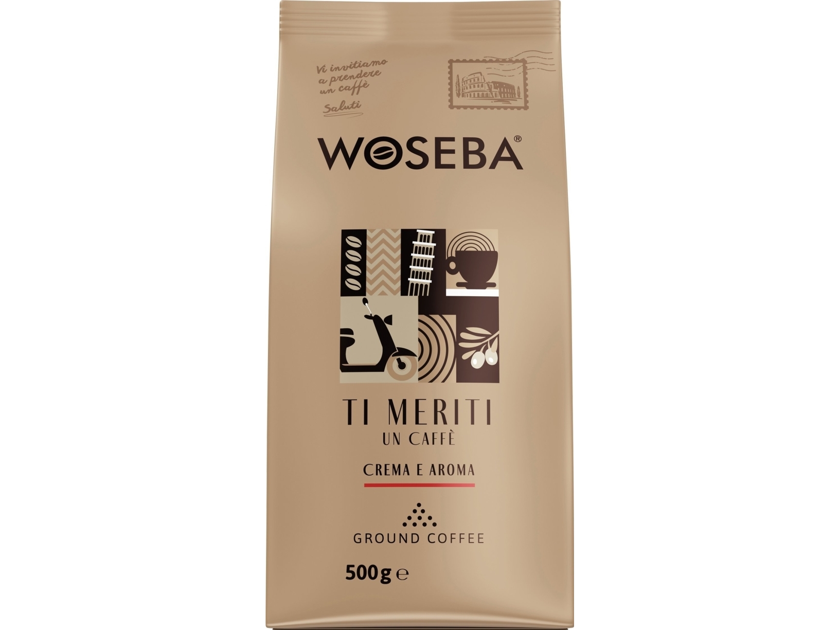 Malet Kaffe Woseba Ti Meriti Crema E Aroma 500 G