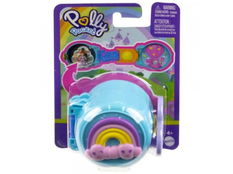 Mattel Polly Pocket Kompakt-Minifigur, Blau
