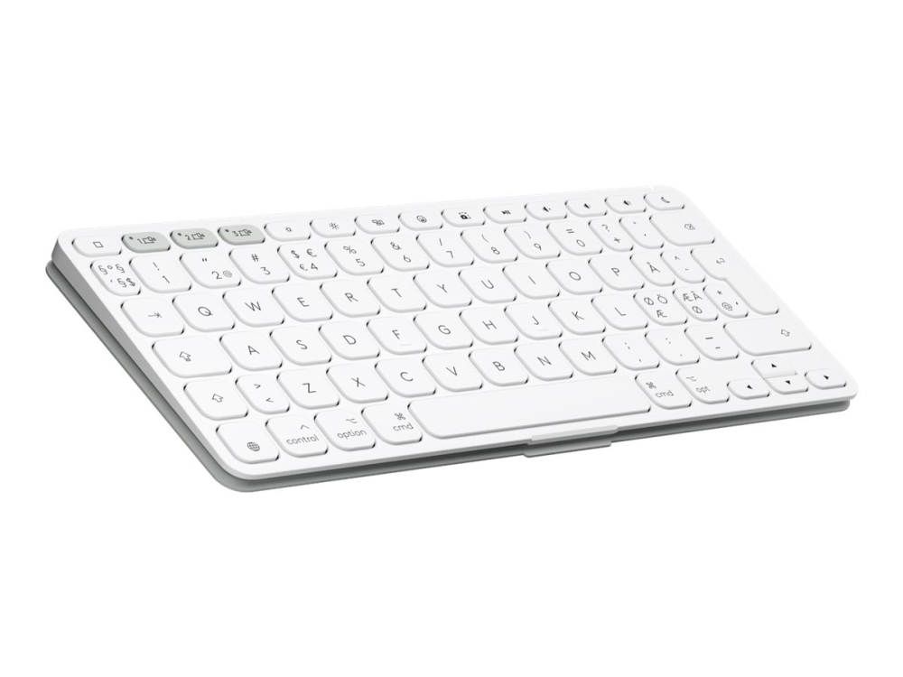 Logitech Keys-To-Go 2 Universal Portable Wireless Keyboard - Pale Grey - Tastatur - Nordisk - Grå