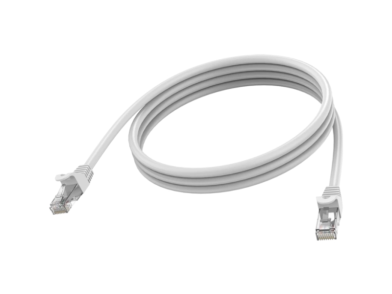 Vision TC 2MCAT6A, 2 m, Cat6a, U/UTP (UTP), RJ-45, RJ-45, Hvid