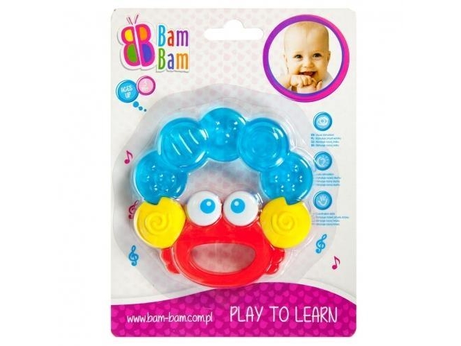 Bam Bam Crab Teether Blister Euro-Trade