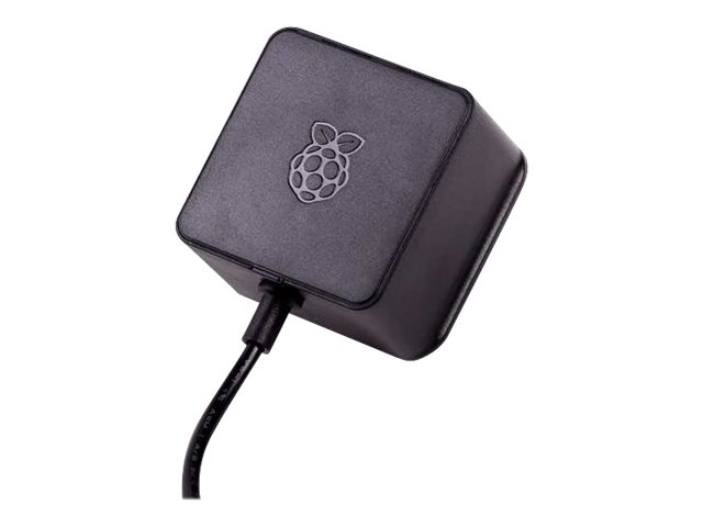 Raspberry Pi - Strømforsyningsadapter - Ac 100-240 V - 15.3 Watt - Europa - Sort - For Raspberry Pi 4 Model B