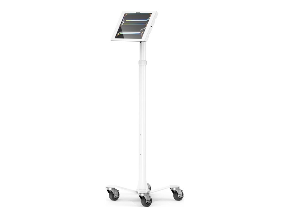 Compulocks Ipad Pro M4 13" (2024), Apex Enclosure Rolling Cart - Rise Freedom - Vogn Med Hjul - For Tablet - Rullende - Låsbar - Medicinsk - Hvid - S