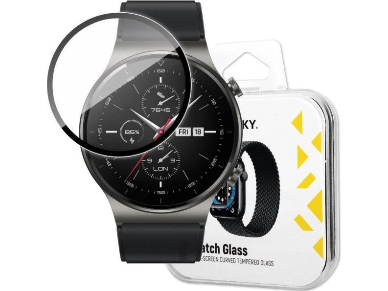 Wozinsky Wozinsky Watch Glass Hybridglas För Huawei Watch Gt 2 46 Mm Svart