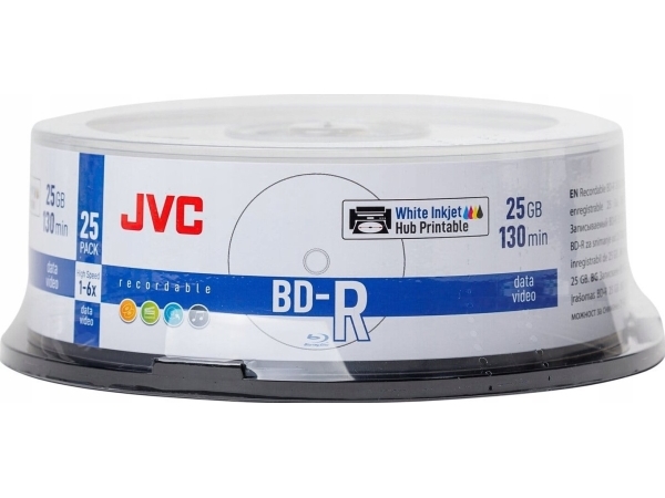 Jvc Bd-R 25 Gb 6X Inkjet Weiß Printable Wasserfest Foto Glossy Cake*25 (70L71kjck0005)