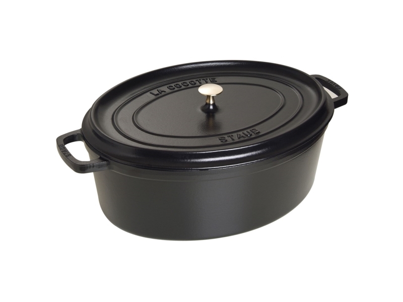 Staub 40509-509-0, 12 l, Svart, Gjutjärn, Emalj, Frankrike, 41 cm | Vitvaror - Vitvaror tillbehör - Ugnstillbehör | GameStuff