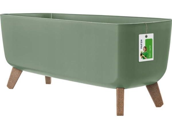 Gracia Case sodo vazonas 58 x 24 x 23,5 cm žemiškai žalias PROSPERPLAST