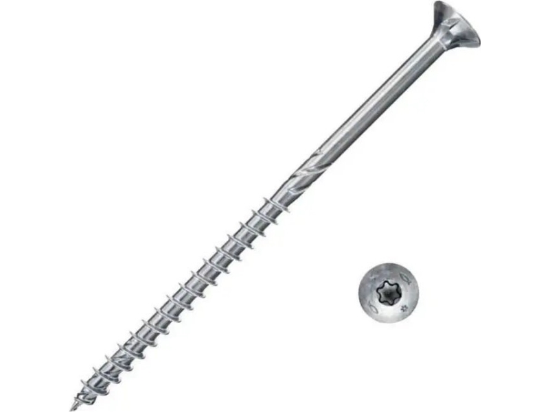 Fischer 670137, Skrue, Metal, Træ, Generel Nytteværdi, Fuld Tråd, Fladt Hoved