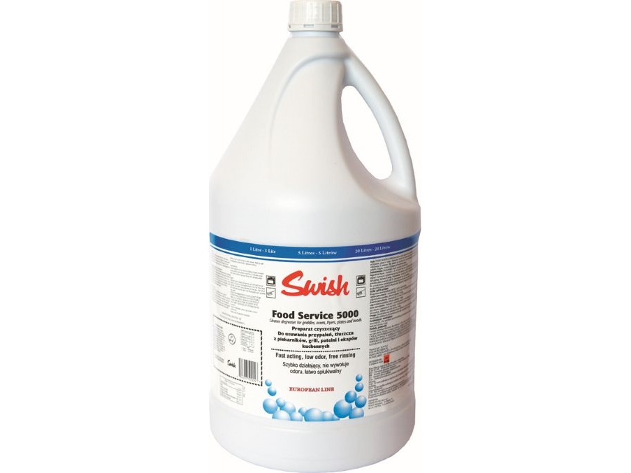 Swish Swish Food Service 5000 - Stærkt præparat til fjernelse af fedtpletter og brandsår - 5 l