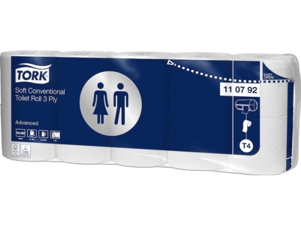 Tork Toiletpapir i rulle konventionel 3-lags - Advanced