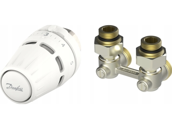 Danfoss 2-Delt Regus M30x1,5 + Rlv-Kb 1/2" Vinkelbeslag
