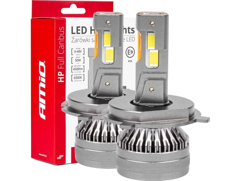 Led Žibintų Lemputės Hp Series H4/H19 12-24V Amio-03673