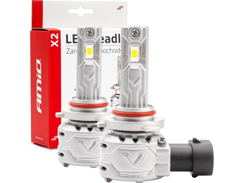 Led Bilpære Serie X2 Hb3 9005/hir1 9011/h10 6500k Canbus Amio 02975