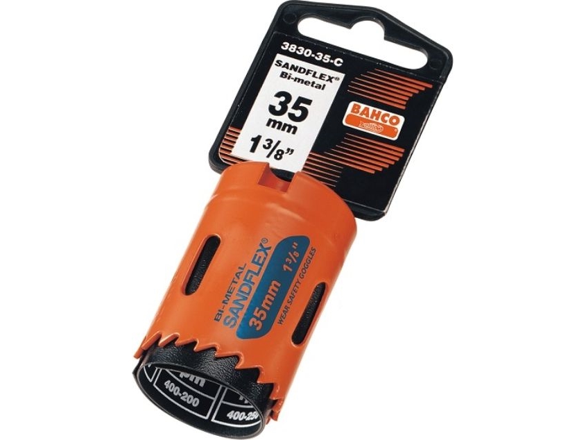 Bahco 3830-92-C, Enkelt, Boremaskine, Metal, Plast, Rustfrit stål, Stål, Træ, Orange, Koboltstål, Bimetal