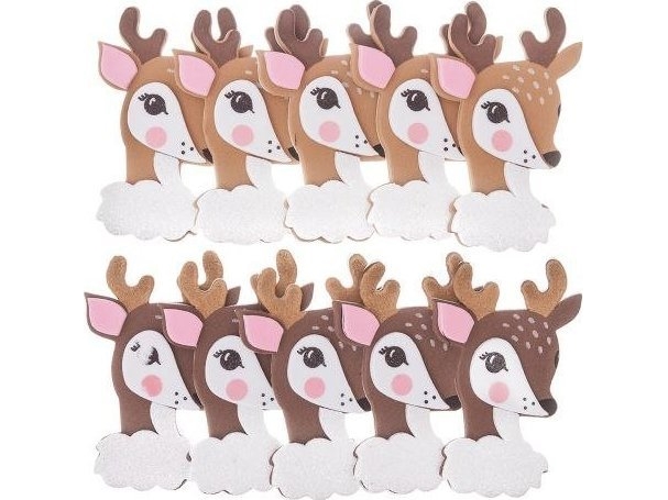 Dp Craft 3D-Aufkleber Mit Schaum Glitzer Bambi