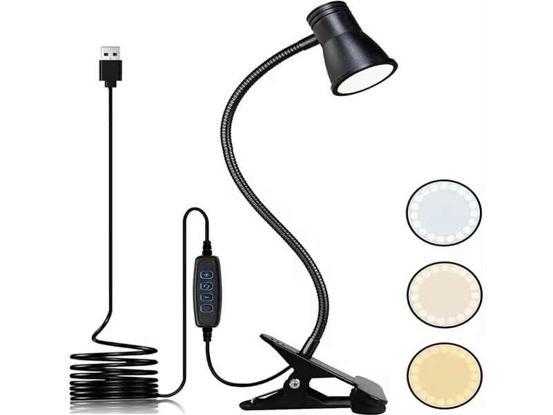 ATL ZD130 led-bordlampe med klips