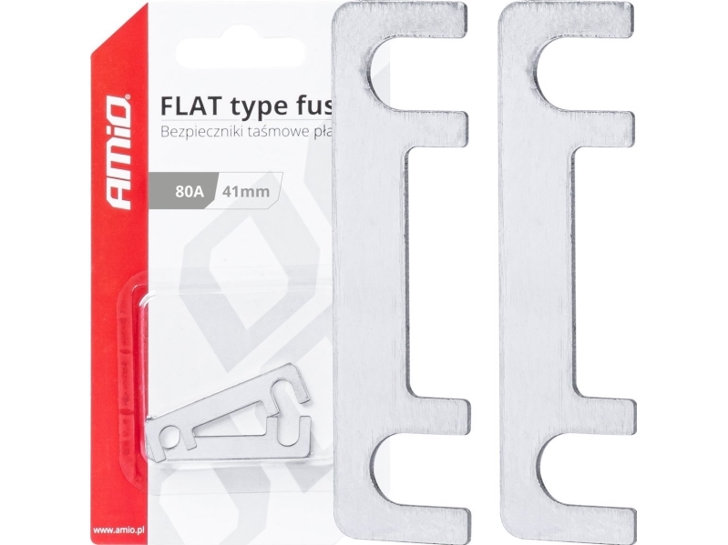 AMiO Litteät sulakkeet 2 kpl 41mm 80a amio-03493 amio-03493