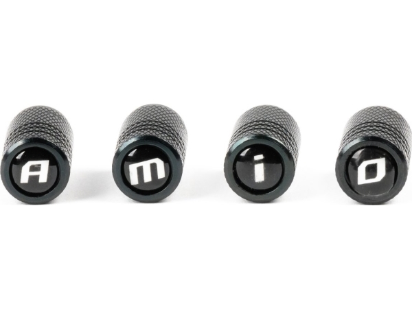 AMiO alu-møtrikker til emhætter i ventilationslåg, sorte AMIO-03277