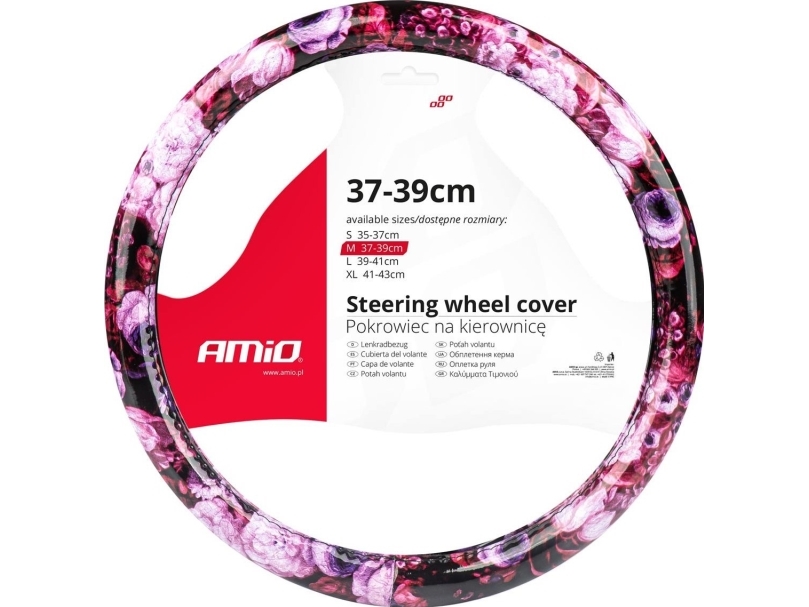 AMiO rattöverdrag för bil 37–39 cm swc-47-m amio-02988 | Bilvård & Biltillbehör - Bilens Interiörutrustning - Övriga | GameStuff