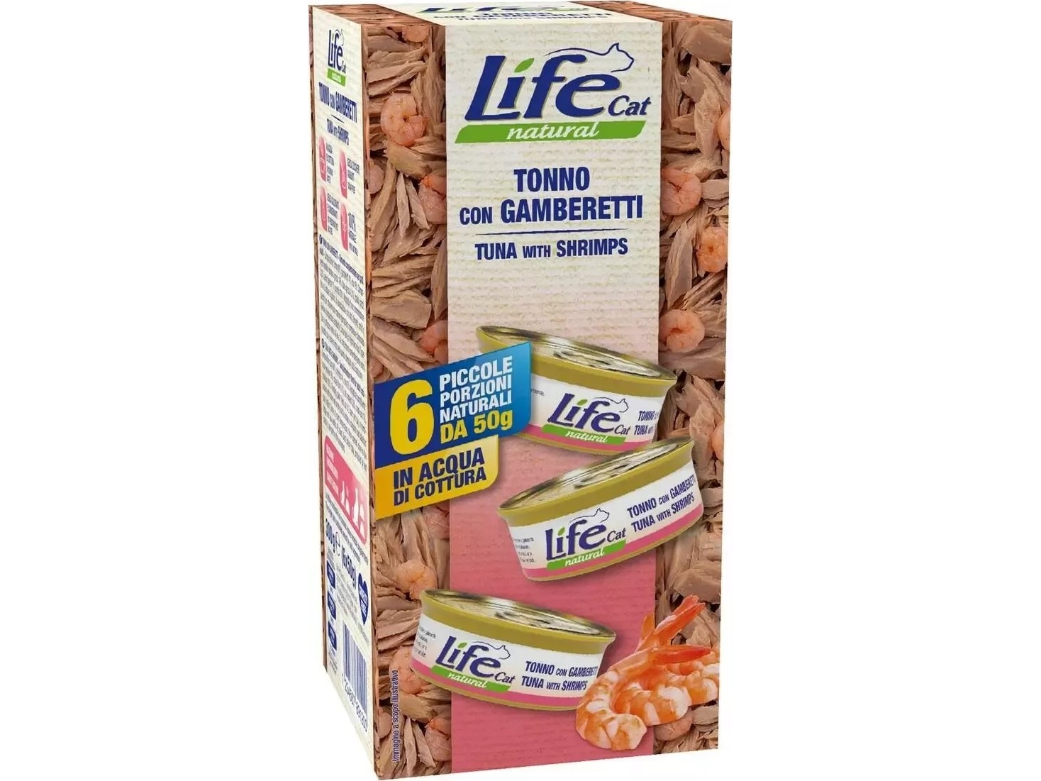 Life Pet Care Life kissanruoka Tonnikala Katkarapu 6x50g