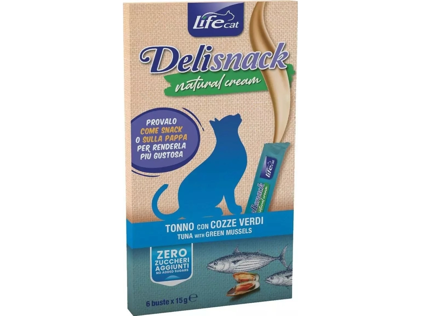 Life Pet Care Life Cat Pasta dla Kota Tuńczyk 6x15g