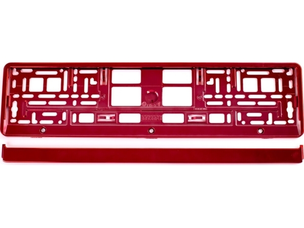 AMiO metalliseret nummerpladeramme rød amio-71457/01170c