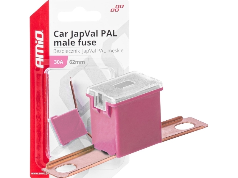 AMiO Säkringsbil japval pal male 62mm 30a amio-03427 | Bilvård & Biltillbehör - Utvändiga utrustning för bilar - Motortillbehör | GameStuff