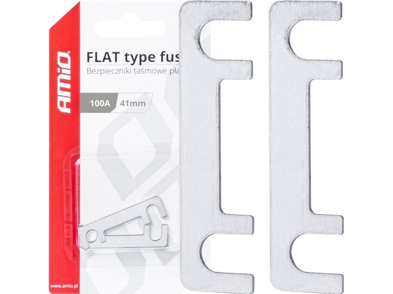 AMiO Litteät sulakkeet 2 kpl 41mm 100a amio-03494 amio-03494