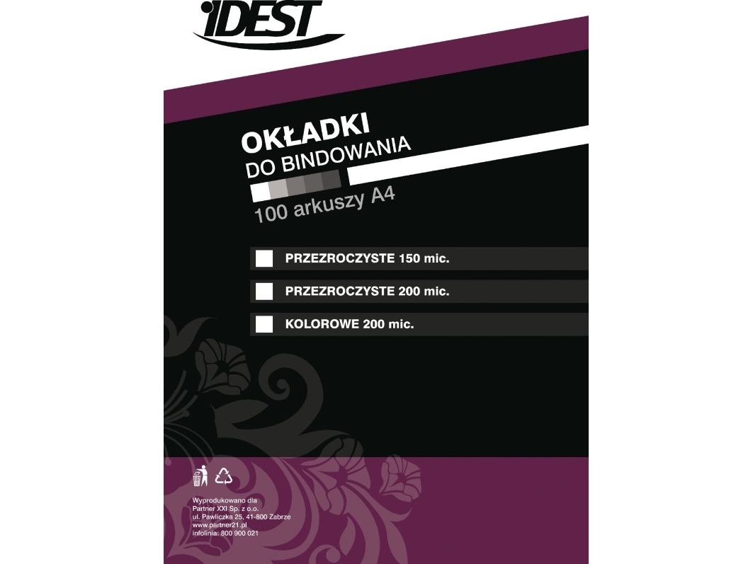 Idest bindestrimler folie til indbinding 0,2 mm blå 100 stk (BEONFPTFKA4200BLPX010001)