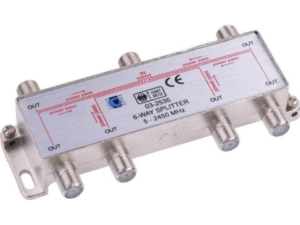 Cabletech Splitter 6 Tv-Antennesplitter