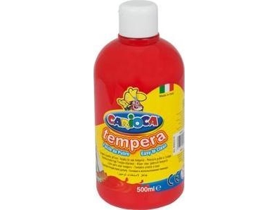 Carioca Tempera färg 500 ml, röd CARIOCA 170-2359 | Hobby - Färg vattenbaserad - Färg på tåget | GameStuff