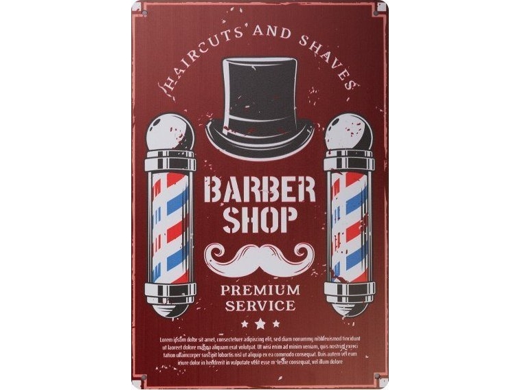 Activeshop Tablica Ozdobna Barber B030