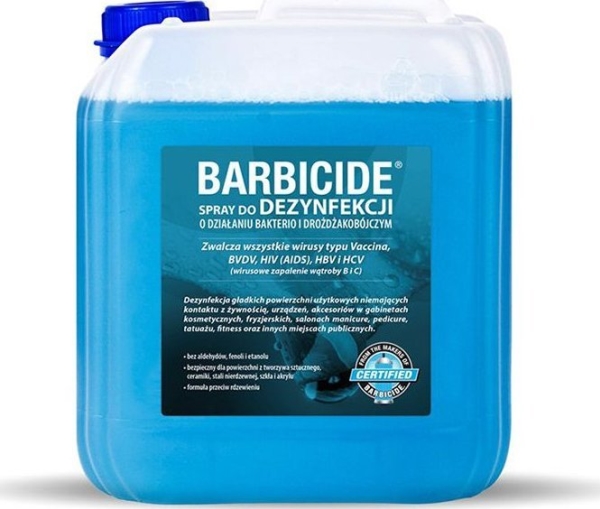 Barbicide Desinficeringsspray Til Alle Overflader Uden Duft 5 L (Påfyldning)