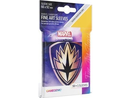 Gamegenic Marvel Champions Fine Art Sleeves 66 × 92 mm Guardians Logo (50+1 st.)
