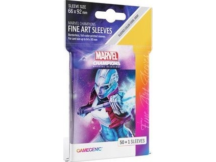 Gamegenic Marvel Champions Fine Art-sleeves (66 mm x 92 mm) Nebula 50+1 st. | Leksaker - Spel - TCG tilbehör | GameStuff