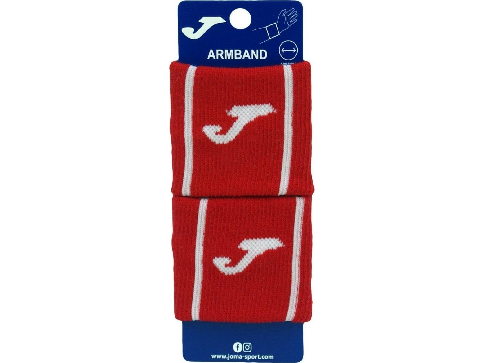 Joma FROTT Armband DOUBLE JOMA GAME RED/WHITE | Sport & Träning - Sportutrustning - Lopp | GameStuff
