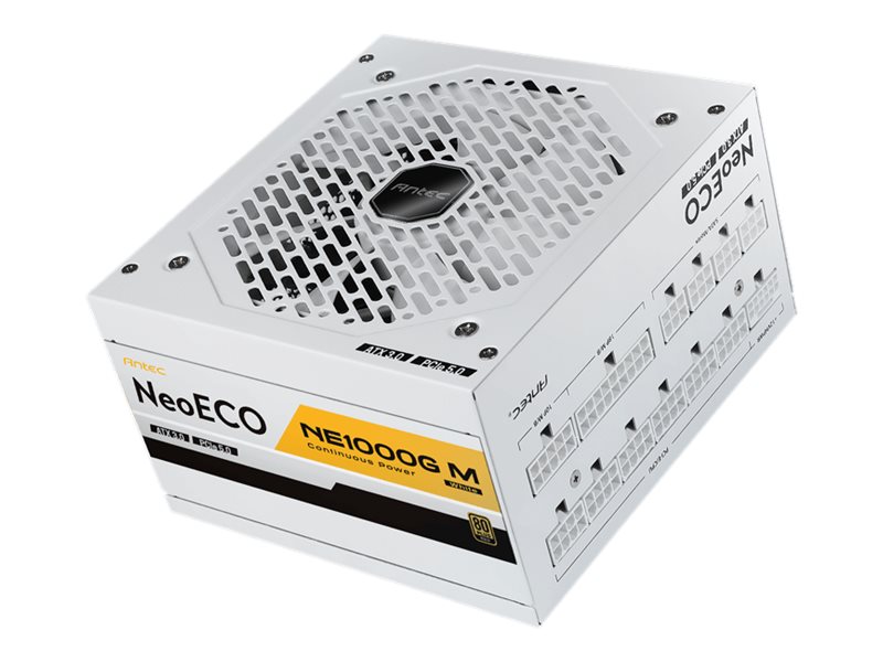 Antec Neo Eco Ne1000g M - Strømforsyning (Intern) - Atx12v 3.0 - 80 Plus Gold - Ac 100-240 V - 1000 Watt - Aktiv Pfc - Europa - Hvid