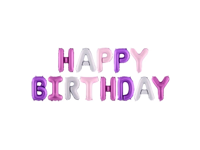 Happy Birthday Folienballon 340X35 Cm
